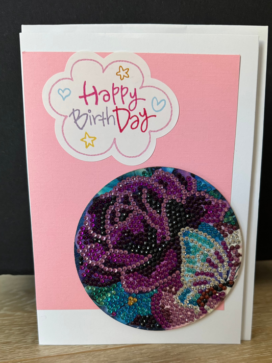Birthday cards- Diamond collection - Floral