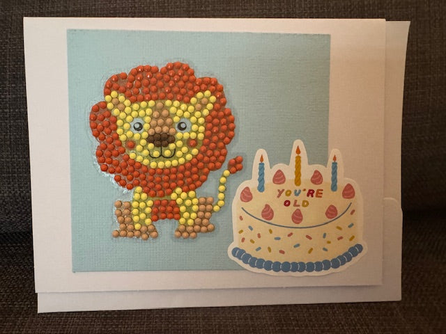 Birthday cards- Diamond collection - Animal