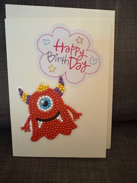 Birthday cards- Diamond collection - Monsters