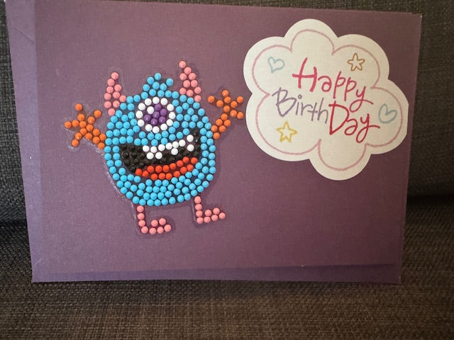 Birthday cards- Diamond collection - Monsters
