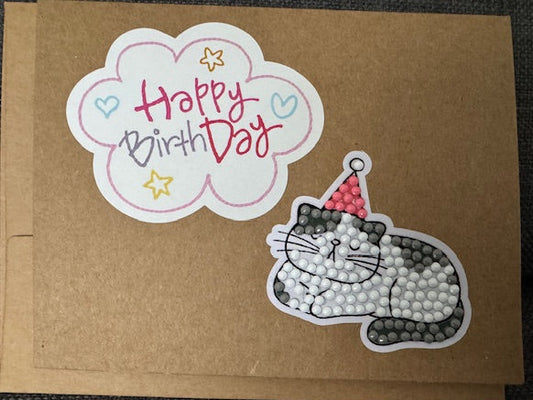 Birthday cards- Diamond collection - Cats