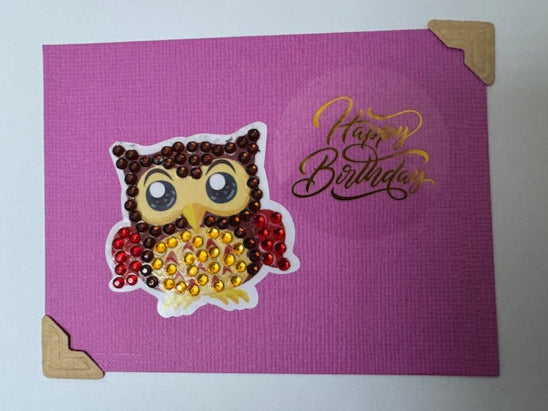 Birthday cards- Diamond collection - OWLs