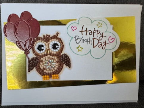 Birthday cards- Diamond collection - OWLs