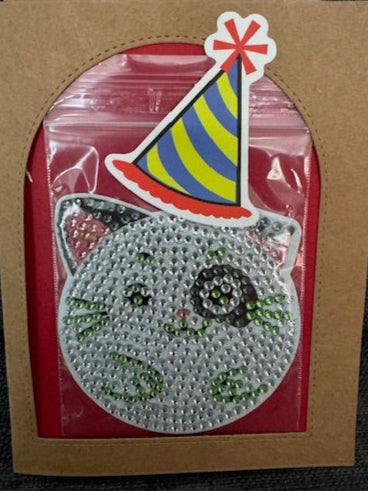 Birthday cards- Diamond collection - Cats magnet