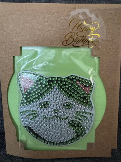 Birthday cards- Diamond collection - Cats magnet